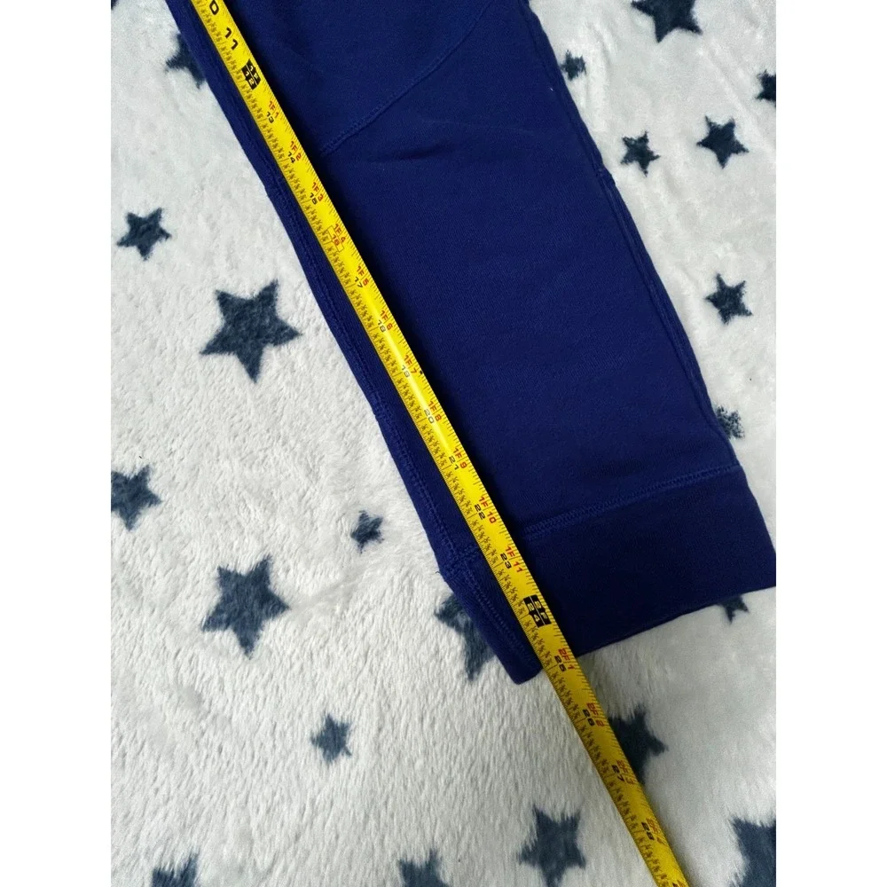 Jordan Sweatpants Mens Medium Blue Fleece Jogger Drawstring Athletic Pants